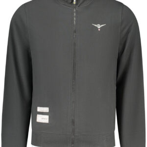 ACCADEMIA MILITARE FELPA CON ZIP UOMO NERO