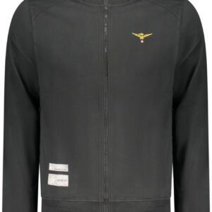 ACCADEMIA MILITARE FELPA CON ZIP UOMO NERO