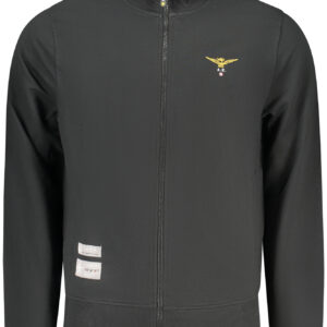 ACCADEMIA MILITARE FELPA CON ZIP UOMO NERO