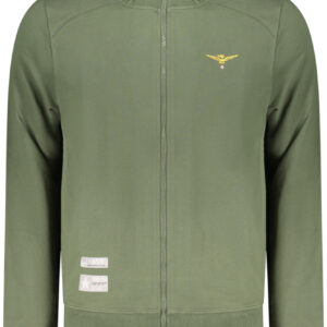 ACCADEMIA MILITARE FELPA CON ZIP UOMO VERDE