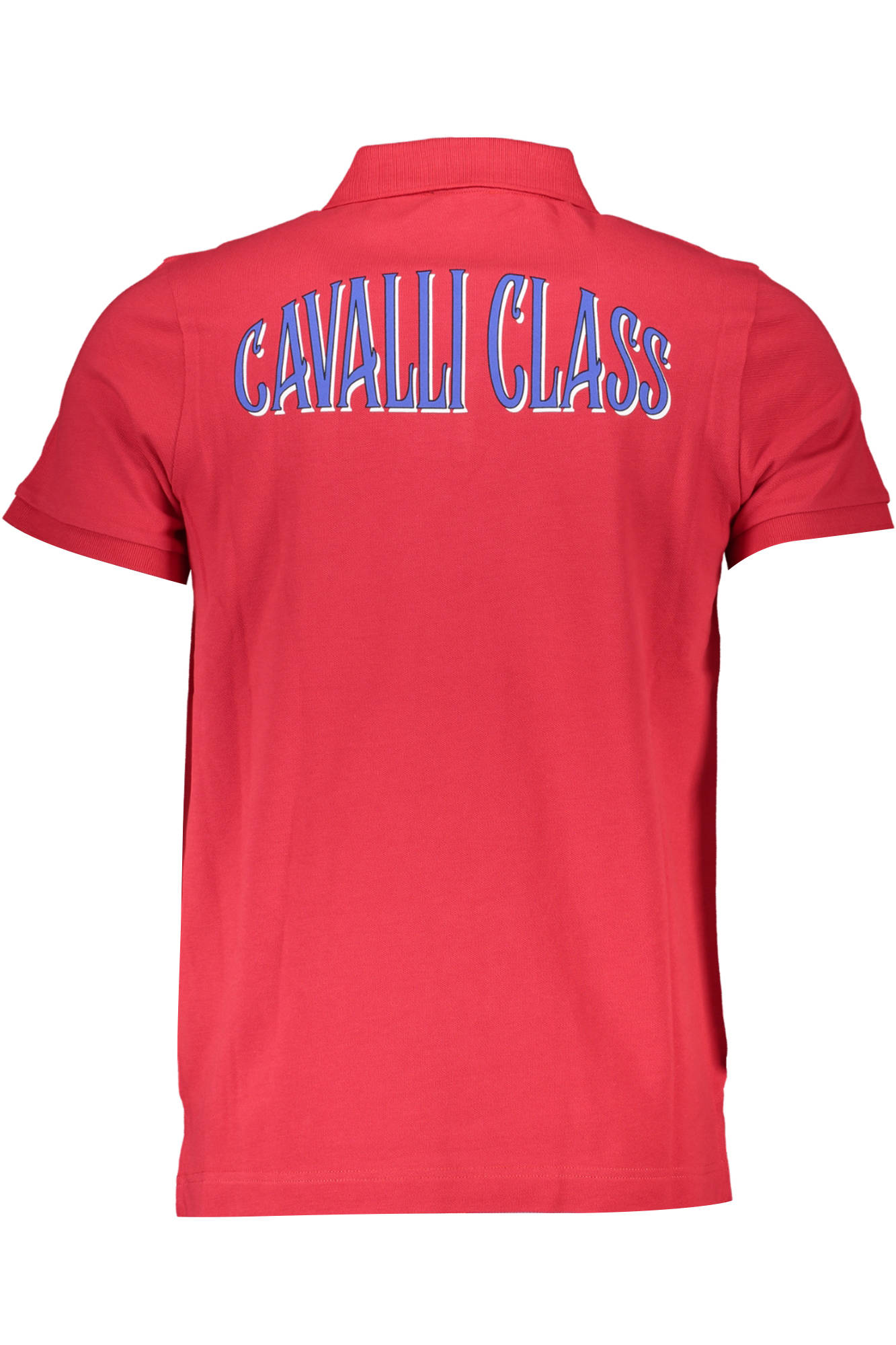 CAVALLI CLASS POLO MANICHE CORTE UOMO ROSSO - immagine 2