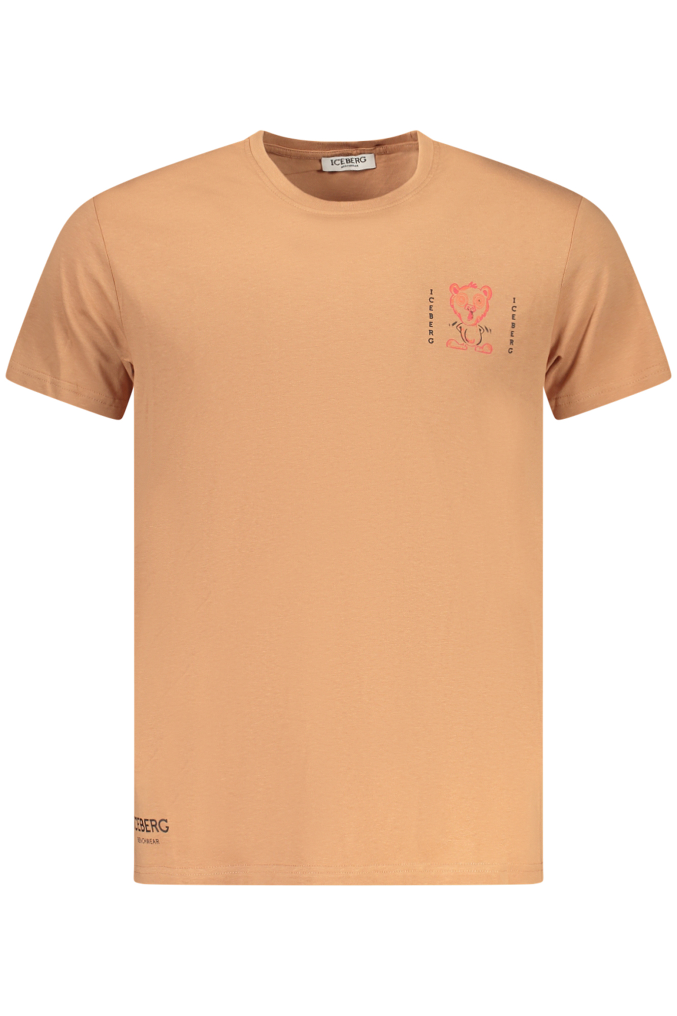 ICEBERG T-SHIRT MANICHE CORTE UOMO MARRONE