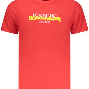 ICEBERG T-SHIRT MANICHE CORTE UOMO ROSSO