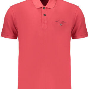 NAPAPIJRI POLO MANICHE CORTE UOMO ROSSO