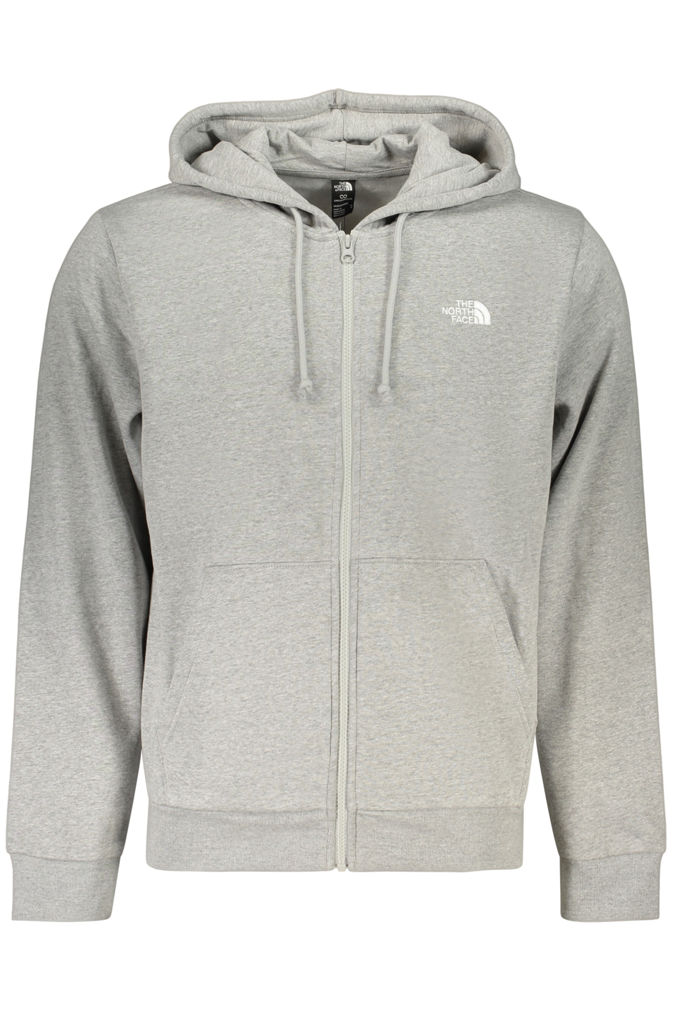 THE NORTH FACE FELPA CON ZIP UOMO GRIGIO