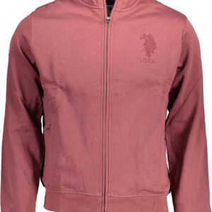 U.S. POLO ASSN. FELPA CON ZIP UOMO VIOLA